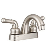 Dura Faucet DF-PL620C-SN RV Bathroom Sink Faucet - Smooth Turning 2-Lever (Brushed Satin Nickel)