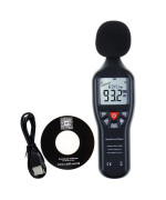 Decibel Meter Data Logger Professional Sound Level Meter High Accuracy Noise Meter With 30Db To130Db Measuring Range& Data Record Function For Classroom, Workshop, Home, Etc