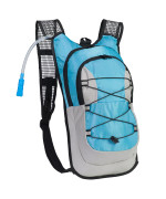 Northwest Survival Hydration Pack - 2 Liter Water Bladder With Extra Large Storage Compartment, Blue