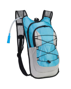 Northwest Survival Hydration Pack - 2 Liter Water Bladder With Extra Large Storage Compartment, Blue