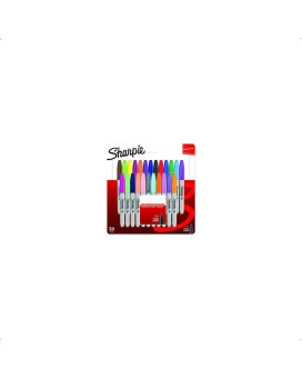 Sharpie Permanent Markers, Fine Tip, Assorted Fun Colours, 24 Pack