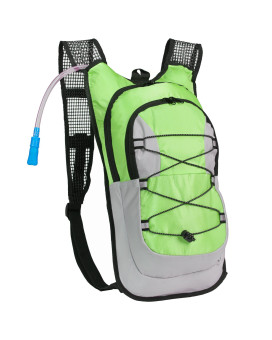 Northwest Survival Hydration Pack - 2 Liter Water Bladder With Extra Large Storage Compartment, Green