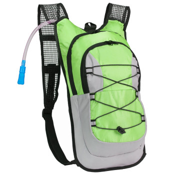 Northwest Survival Hydration Pack - 2 Liter Water Bladder With Extra Large Storage Compartment, Green