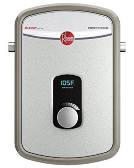 Rheem 240V Heating Chamber Rtex-13 Residential Tankless Water Heater, Gray