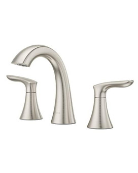 Pfister Weller LG49WR0K Widespread Bath Faucet, Brushed Nickel Finish