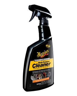 Meguiars G180224Eu Heavy Duty Multi-Purpose Cleaner 709Ml Professional Strength, Cleans Wheel Arches, Tyres, Vinyl, Trim, Carpet, Fabric, Upholstery, Rubber, Metal, Chrome And More