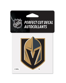 Wincraft Nhl Vegas Golden Knights 4X4 Perfect Cut Color Decal One Size Team Color