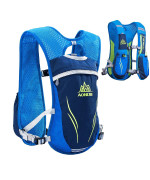 Triwonder Hydration Pack Backpack 5.5L Outdoors Mochilas Trail Marathoner Running Race Hydration Vest (Blue - Only Vest)