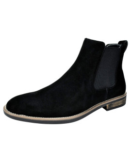 Bruno Marc Mens Urban-06 Black Suede Leather Chelsea Ankle Boots - 95 M Us