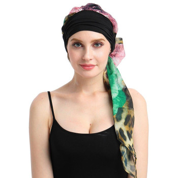 Chemo Turbans Print Scarves Diy Easy Tie Cancer Headwear Bandana-Best Medical Gifts