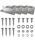 Hqst Solar Panel Mounting Brackets With Nuts And Bolts Set Of 4 Units, Supporting For Rv, Boat, Roof, Wall And Other Off Gird Installation