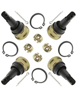 Caltric Upper And Lower Ball Joint Set Compatible With Polaris Predator 500 2003-2006 4-Ball Joints