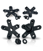 Eagle Klaw - Floor Mat Clips Set Of Anti-Slip Fixing Retainers For Car Mats - Made In Usa - Black - Pack Of 4 For 2 Mats (Without Cutter)