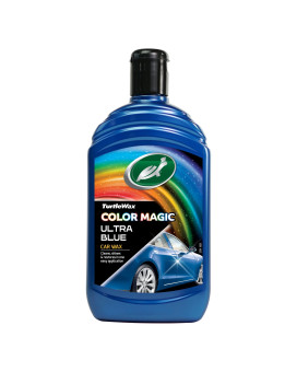 Turtle Wax 52709 Color Magic Car Paintwork Polish Restores Colour & Shine Blue 500Ml