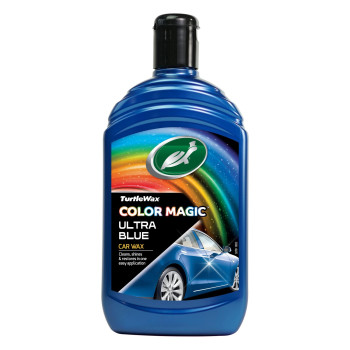 Turtle Wax 52709 Color Magic Car Paintwork Polish Restores Colour & Shine Blue 500Ml