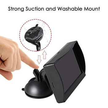 Auto-Vox M1 4.3 Tft Lcd Monitor Backup Camera Kit, Easy One-Wire Installation, Ip 68 Waterproof Camera For Truck, Sedan