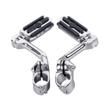 Xfmt 125 32 Mm Long Angled Adjustable Highway Foot Pegs Peg Mount For Harley Davidson