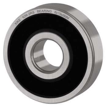 XiKe 10 Pcs 626-2RS Double Rubber Seal Bearings 6x19x6mm, Pre-Lubricated and Stable Performance and Cost Effective, Deep Groove Ball Bearings.