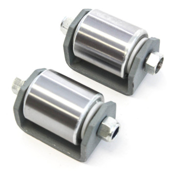 2 Weld On Steel Micro 2 Inches Roller Heavy Duty Steel Wheel Caster Grease Fitting Rv Trailers