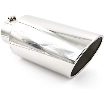 Rp Remarkable Power, 5 Inlet 8 Outlet 18 Long Stainless Steel Rolled Edge Diesel Exhaust Tip Ext36