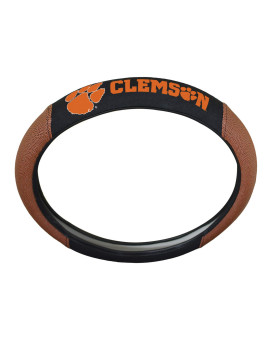 Fanmats 62123 Clemson Tigers Football Grip Steering Wheel Cover 15 Diameter