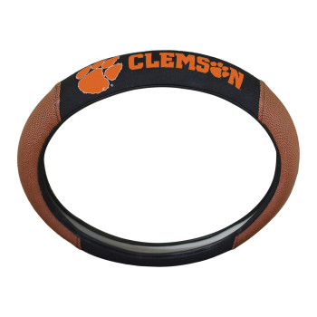 Fanmats 62123 Clemson Tigers Football Grip Steering Wheel Cover 15 Diameter