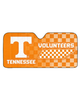 Fanmats 60026 Ncaa Tennessee Volunteers Windshield Sun Auto Shade, Sun Shield Sun Visor Accordion Tri-Fold For Storage 59 X 295, Colorful Team Design