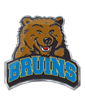 Fanmats 60662 Ucla Bruins Heavy Duty Aluminum Embossed Color Emblem, Auto Emblem Decal - Alternate