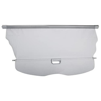 Cargo Cover Compatible With 2007-2013 Acura Mdx, Factory Style Gray Retractable Rear Cargo Security Trunk Cover Grey By Ikon Motorsports, 2008 2009 2010 2011 2012