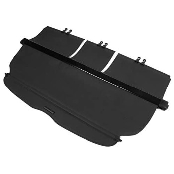 Cargo Cover Compatible With 2007-2011 Honda Crv, Factory Style Black Retractable Rear Security Trunk Cover By Ikon Motorsports, 2008 2009 2010