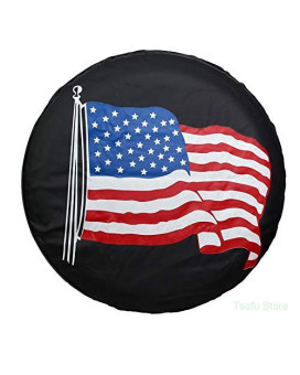 Spare Tire Cover Pvc Leather Waterproof Dust-Proof Universal Spare Wheel Tire Cover Fit For Jeep,Trailer, Rv, Suv And Many Vehicle 14 15 16 17 Diy (17) (15 For Diameter 27-29)