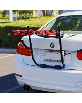 Mtn Gearsmith New 3 Bike Trunk-Mount Hatchback Suv Or Car Sport Bicycle Carrier Pannier Rack