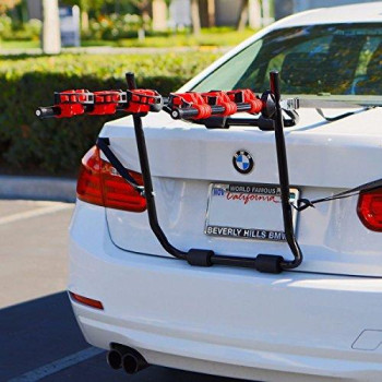 Mtn Gearsmith New 3 Bike Trunk-Mount Hatchback Suv Or Car Sport Bicycle Carrier Pannier Rack