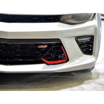 Sanucaraofo 1pc OEM Black Grille Ss Emblem 3D Badge for Camaro Ss Sierra Flat Matte Red