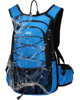 Insulated Hydration Backpack Pack With 2L Bpa Free Bladder - Keeps Liquid Cool Up To 5 Hours - For Running, Hiking, Cycling, Camping (Blue)