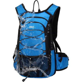 Insulated Hydration Backpack Pack With 2L Bpa Free Bladder - Keeps Liquid Cool Up To 5 Hours - For Running, Hiking, Cycling, Camping (Blue)