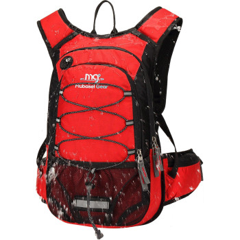 Insulated Hydration Backpack Pack With 2L Bpa Free Bladder - Keeps Liquid Cool Up To 4 Hours - For Running, Hiking, Cycling, Camping (Red)