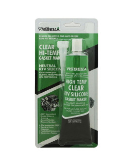 Visbella Neutral Rtv 100% Gasket Maker Oil And Water Resistance Anti-Freeze Remain Flexible 3 Oz High Temperature 500Af Sealant Tube