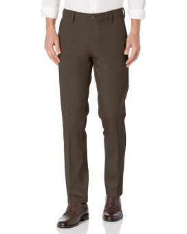 Dockers Mens Straight Fit Workday Khaki Smart 360 Flex Pants (Regular And Big Tall), Olive Brown (Stretch), 30W X 29L