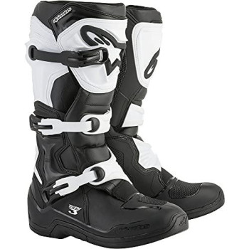 Alpinestars 2013018-12-7 Mens Tech 3 Motocross Boot, Blackwhite, 7