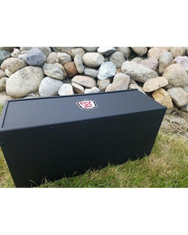 27 Rv Battery Lock Box - Aluminum - Matte Black