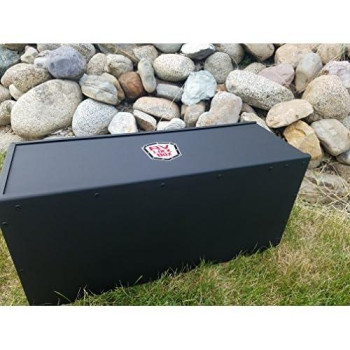 27 Rv Battery Lock Box - Aluminum - Matte Black