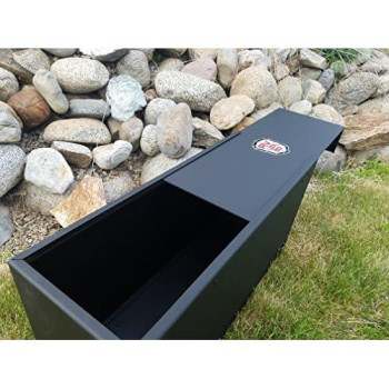 27 Rv Battery Lock Box - Aluminum - Matte Black