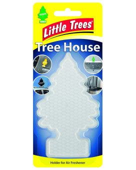 Little Trees Tree House Tree-Shaped Air Freshener Holder, Clear, Single Item