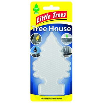 Little Trees Tree House Tree-Shaped Air Freshener Holder, Clear, Single Item