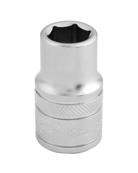 Draper 16601 12 Square Drive 6 Point Socket, 12Mm Size