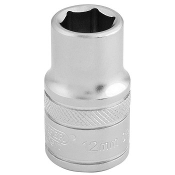 Draper 16601 12 Square Drive 6 Point Socket, 12Mm Size