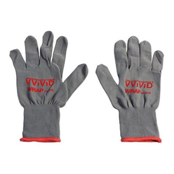 Vvivid Grey Professional Vinyl Wrap Anti-Static Applicator Glove Pair (4 Glove Pack (2 Pairs))