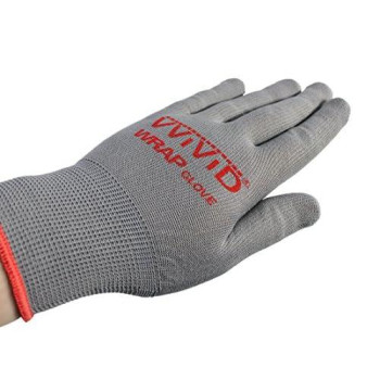 Vvivid Grey Professional Vinyl Wrap Anti-Static Applicator Glove Pair (4 Glove Pack (2 Pairs))