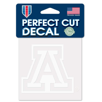 Wincraft Ncaa Arizona Wildcats 4X4 Perfect Cut White Decal One Size Team Color